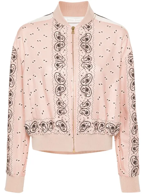 Palm Angels paisley-print bomber jacket Pink PWBD037S24FAB0013003