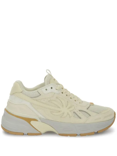 Palm Angels The Palm Runner leather sneakers Neutrals PMIA098S24LEA0016161