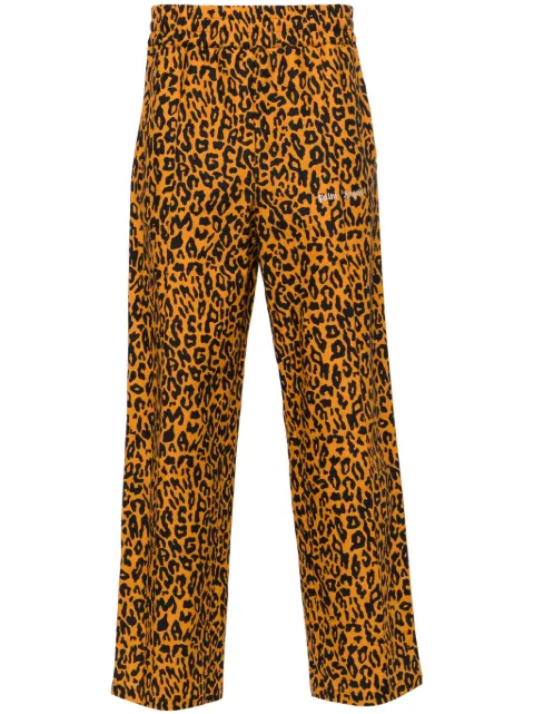 Palm Angels cheetah-print track pants Orange PMCJ021S24FAB0022010