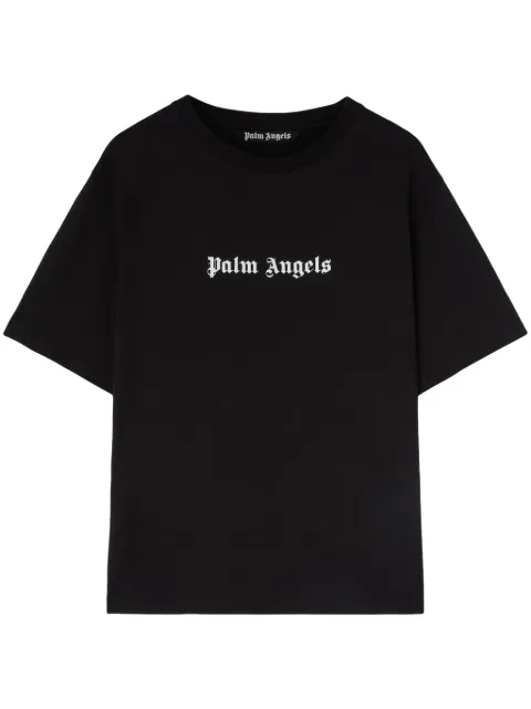 Palm Angels logo-print cotton T-shirt Black PMAA089S24JER0021001