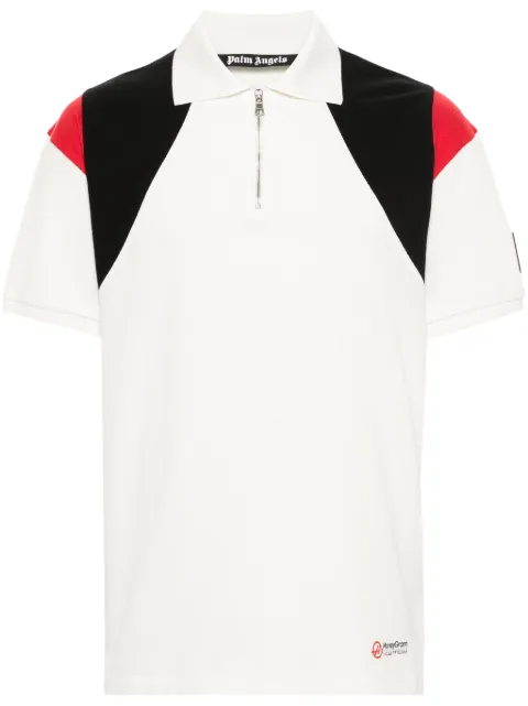 Palm Angels Moneygram Haas F1 polo shirt White PMGB020S24FAB0010325