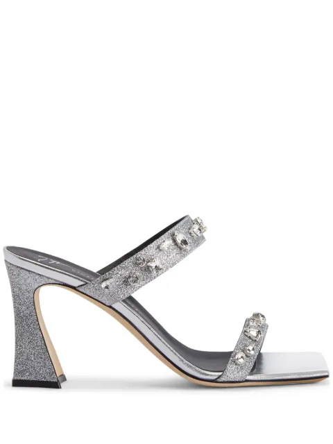Giuseppe Zanotti Flaminia 85mm crystal-embellished sandals Silver E400015001