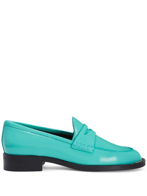 Giuseppe Zanotti Faridha patent leather loafers Green E460001008
