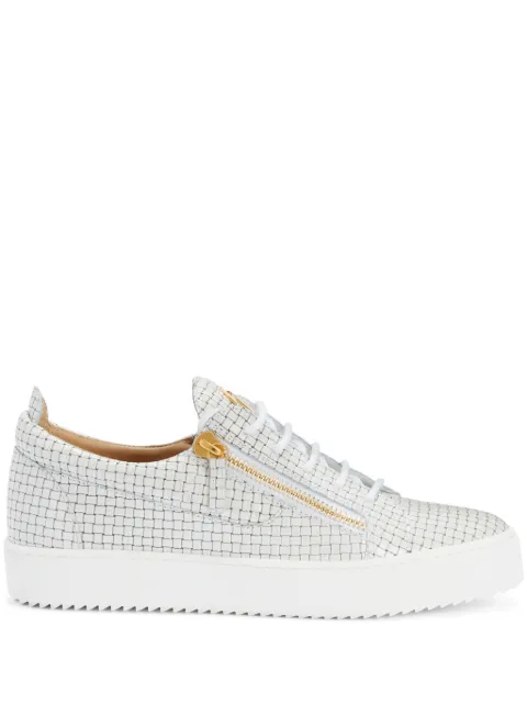 Giuseppe Zanotti Frankie double-zip low-top sneakers White RM40007003