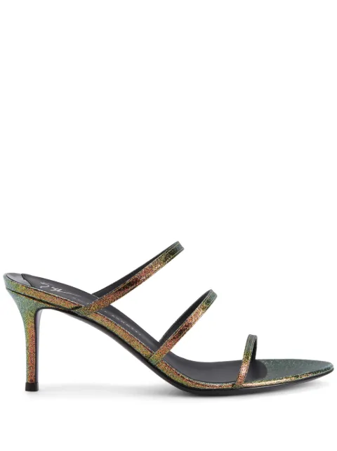 Giuseppe Zanotti Alimha 70mm leather sandals Green E400008006