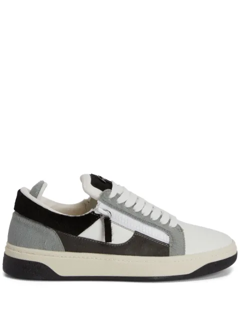 Giuseppe Zanotti GZ94 colour-block double-zip low-top sneakers White RM40004003