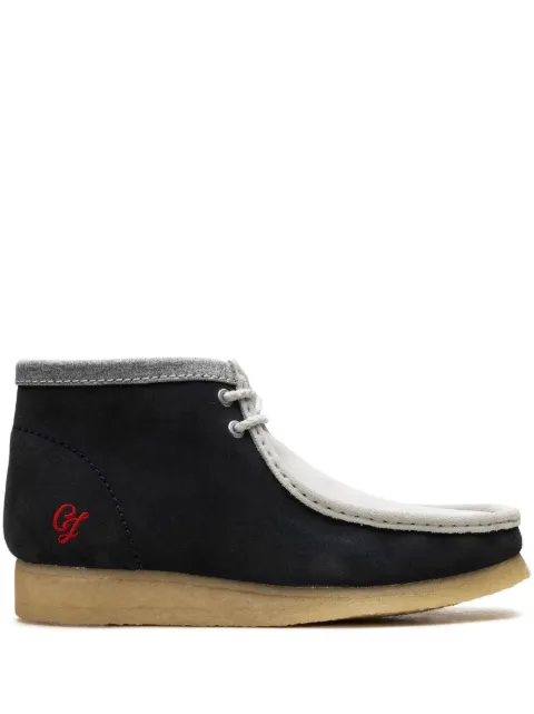 Clarks Wallabee "Navy/Grey" suede boots Blue 26165077