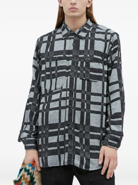 Engineered Garments checked pocket shirt Grey 23F1A007CB
