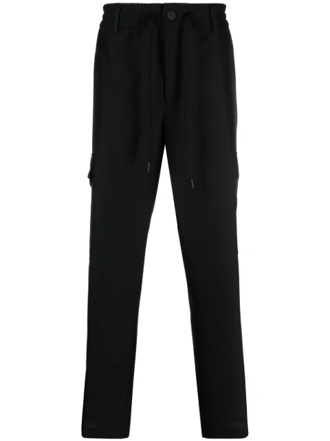 Versace Jeans Couture logo-patch cargo trousers Black 76GAA126N0307