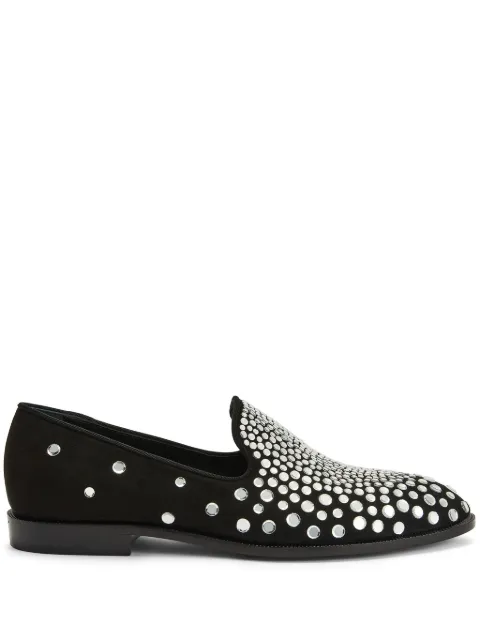 Giuseppe Zanotti Peghasus crystal-embellished loafers Black EU40014001
