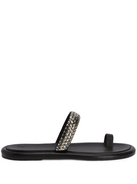 Giuseppe Zanotti Redouart stud-embellished leather sandals Black EU40020001