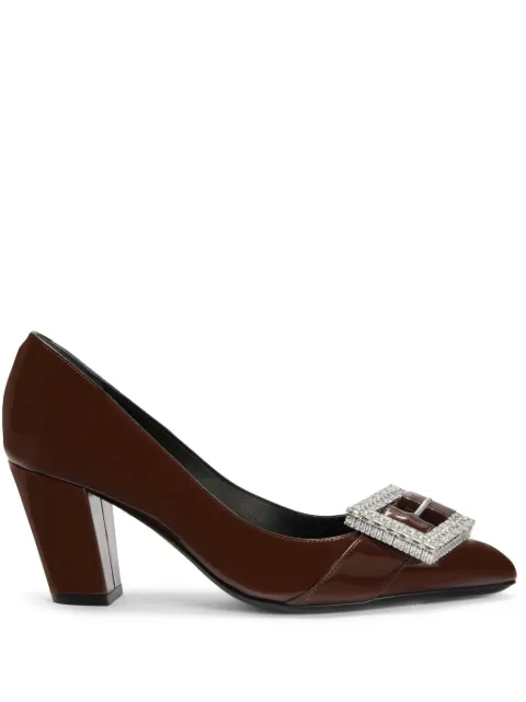 Giuseppe Zanotti buckle-detail leather pumps Black E460016003
