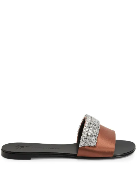 Giuseppe Zanotti Tesy rhinestone-embellished sandals Brown E400031003