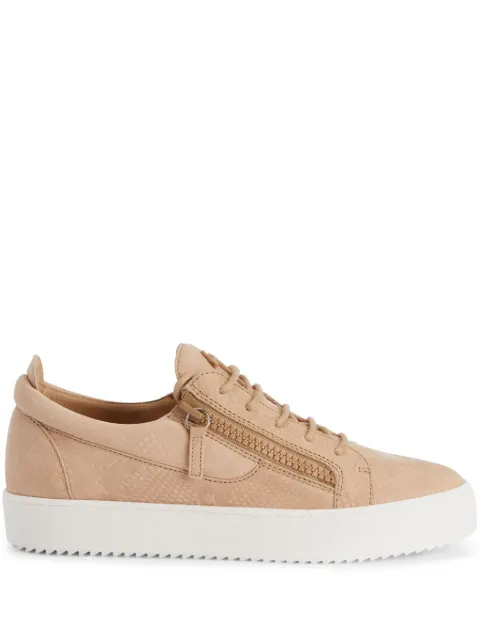 Giuseppe Zanotti Frankie double-zip low-top sneakers Neutrals RM40017001
