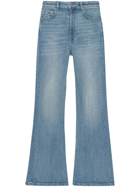 GANNI mid-rise flared jeans Blue J1374