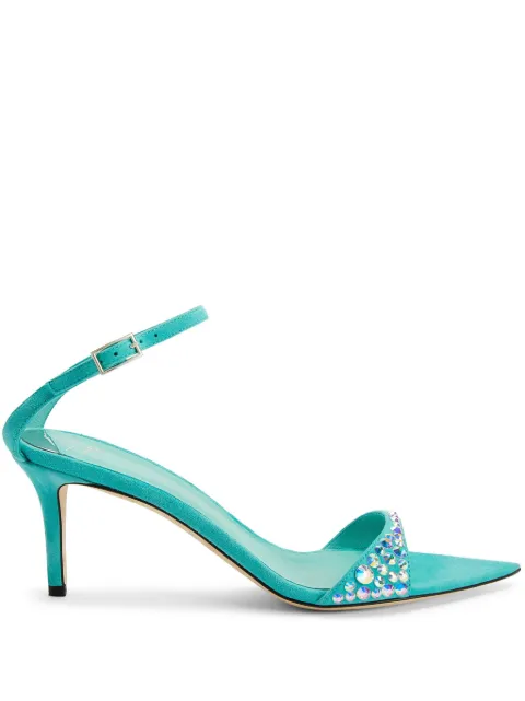 Giuseppe Zanotti Intriigo Queen 70mm crystal-embellished sandals Blue E400002001