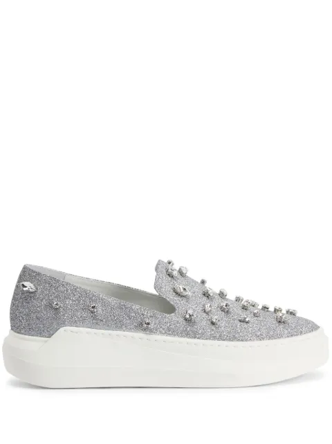 Giuseppe Zanotti Afelia slip-on sneakers Silver E460006001