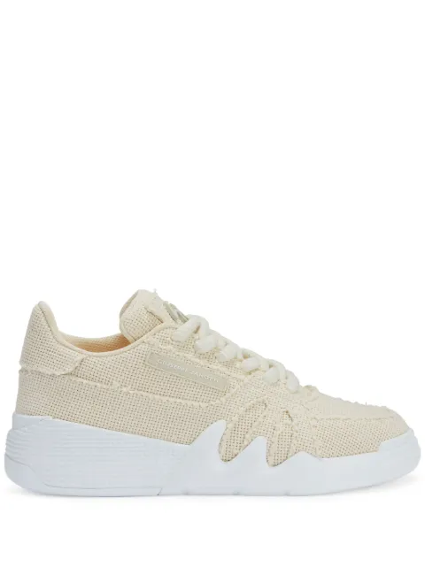 Giuseppe Zanotti Talon frayed-edge lace-up low-top sneakers Neutrals RM40000002