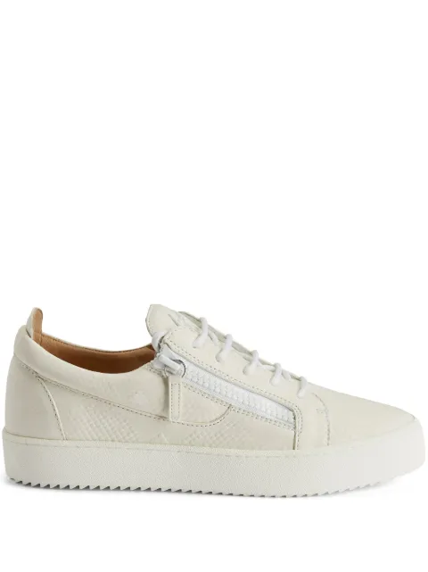 Giuseppe Zanotti Frankie double-zip low-top sneakers White RM40017003