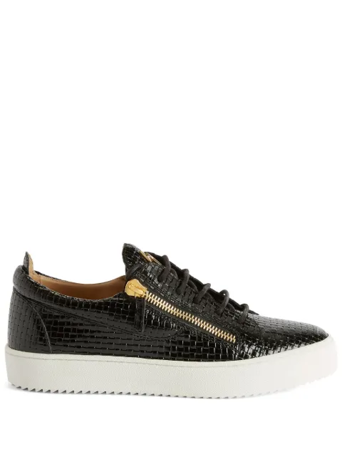 Giuseppe Zanotti Frankie double-zip low-top sneakers Black RM40007002