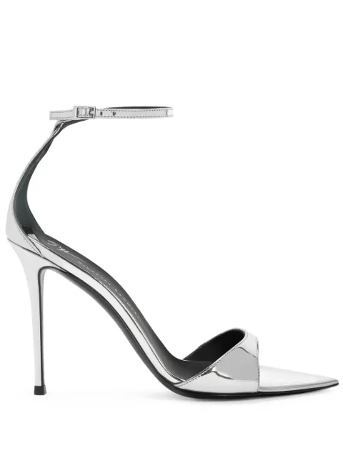 Giuseppe Zanotti 90mm Intriigo Strap sandals Silver E300039028