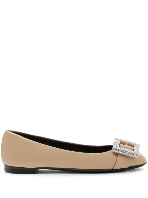 Giuseppe Zanotti Miss Buckle ballerina shoes Neutrals E460017001