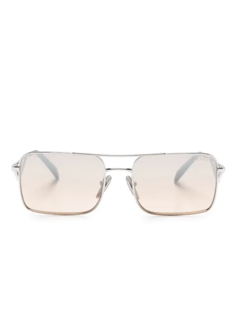 Prada Eyewear rectangle-frame sunglasses Silver PRA52S