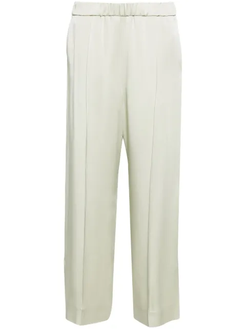 Jil Sander wide-leg pressed-crease trousers Green J02KA0181J76018