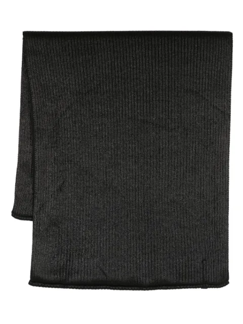 Julius ribbed circular-design scarf Black 837STU4C