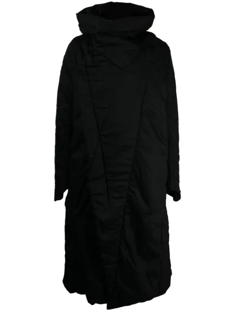 Julius bonded-seam hooded padded coat Black 837COM3