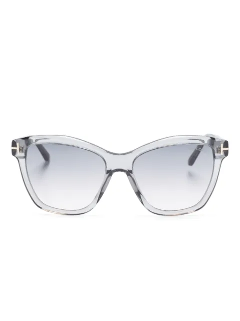 TOM FORD Eyewear Lucia wayfarer-frame sunglasses Grey FT1087
