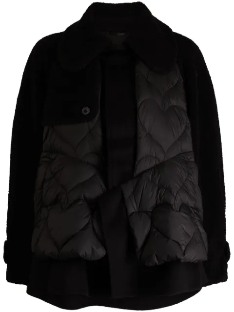 JNBY heart-motif quilted puffer jacket Black 5N0C13190