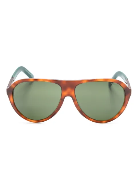 Moncler Eyewear Roque pilot-frame sunglasses Green ML0289