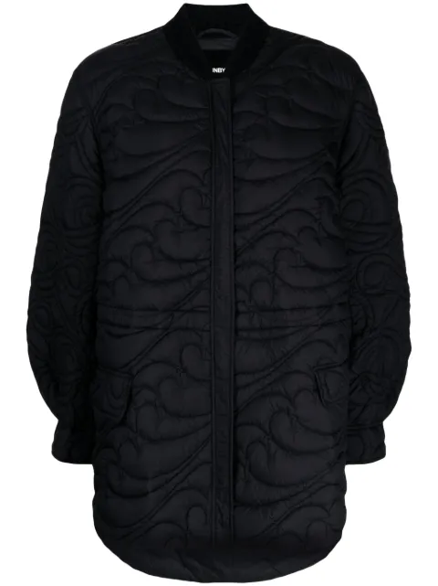 JNBY drawstring-waist quilted jacket Black 5N0C12120