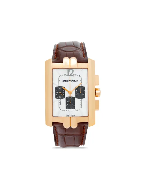 Harry Winston pre-owned Avenue Chronograph 32mm White 330MCA