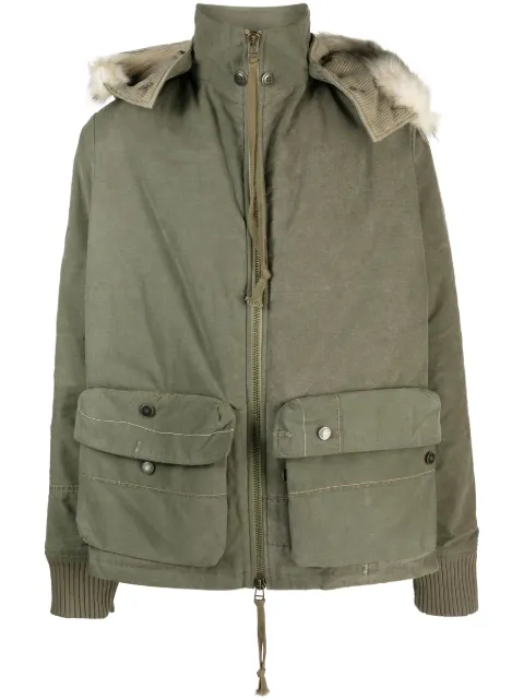 Greg Lauren Army Tent Retro zip-up jacket Green GM027