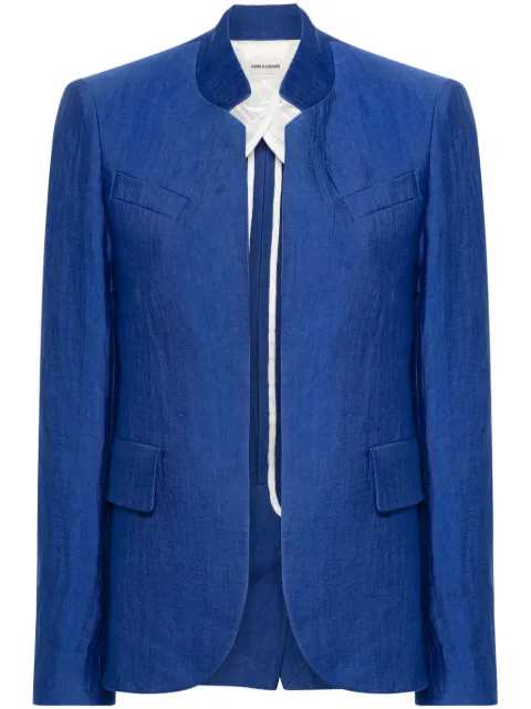 Zadig&Voltaire Very open-front blazer Blue WWBL00848