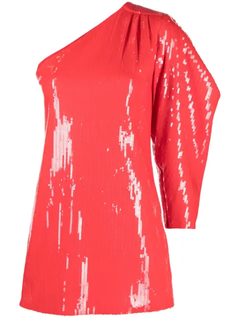 Zadig&Voltaire Roely sequin-embellished one-shoulder dress Red WWDR01307