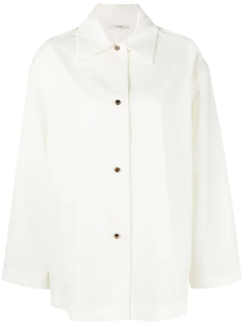 The Row Rigel wool shirt White 7713W2810