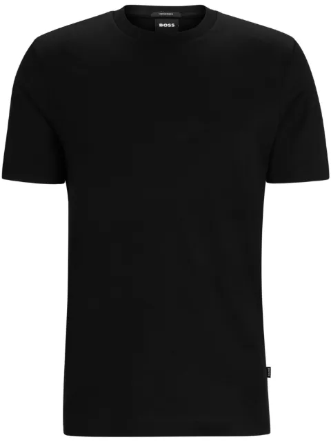 BOSS monogram-jacquard cotton T-shirt Black 50495728
