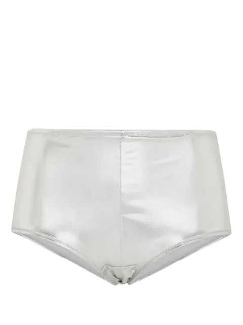 Dolce & Gabbana low-rise foiled briefs Silver O2E28TFUGRA