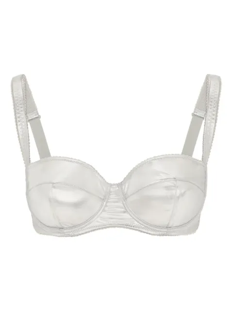 Dolce & Gabbana metallic balconette bra Silver O1A12TFUGRA