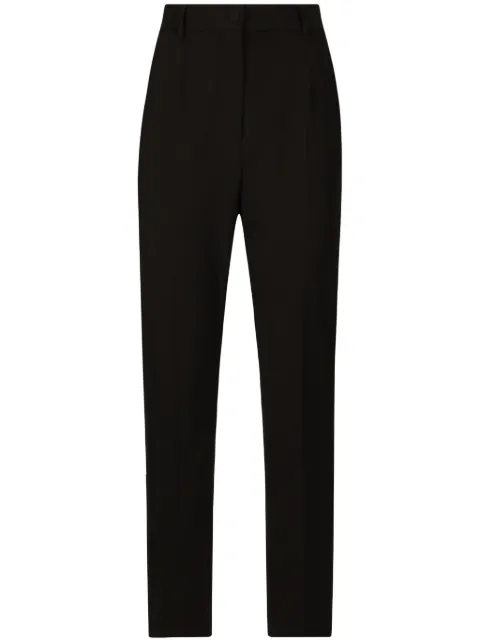 Dolce & Gabbana high-waisted cropped trousers Black FTAM2TFUBGB