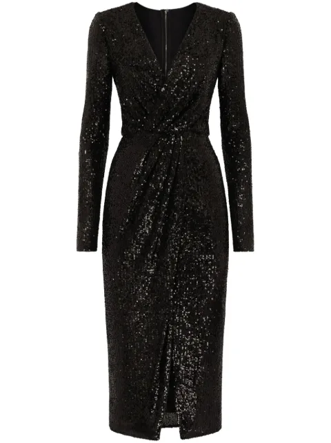 Dolce & Gabbana mini sequin-embellished evening dress Black F6DHFTFLUBW