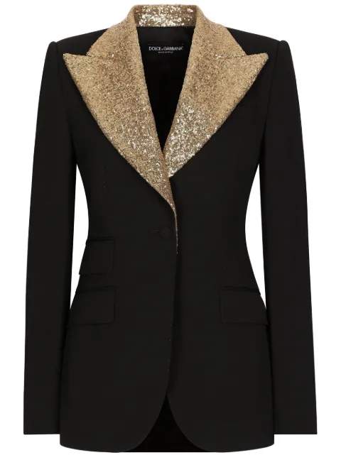 Dolce & Gabbana Turlington single-breasted blazer Black F29DOTFUBGB