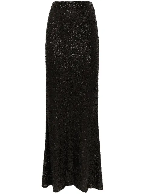 Dolce & Gabbana sequinned mermaid maxi skirt Black F4BBATHLMZM