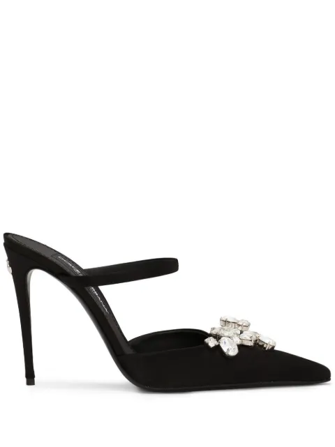 Dolce & Gabbana crystal-embellished mules Black CI0166AQ521