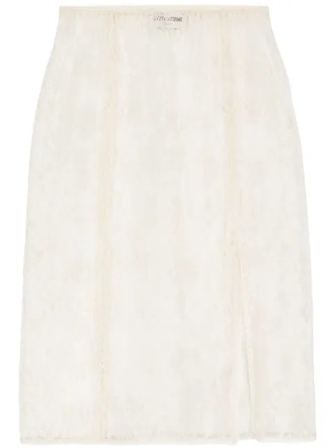 Zadig&Voltaire Justicia floral-lace skirt Neutrals WWSK00383