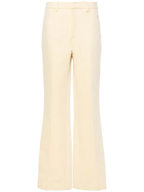 Zadig&Voltaire Pistol mid-rise flared trousers Yellow WWPA00792