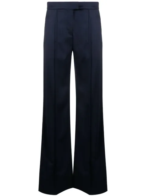 SA SU PHI flared wool trousers Blue W23303WO